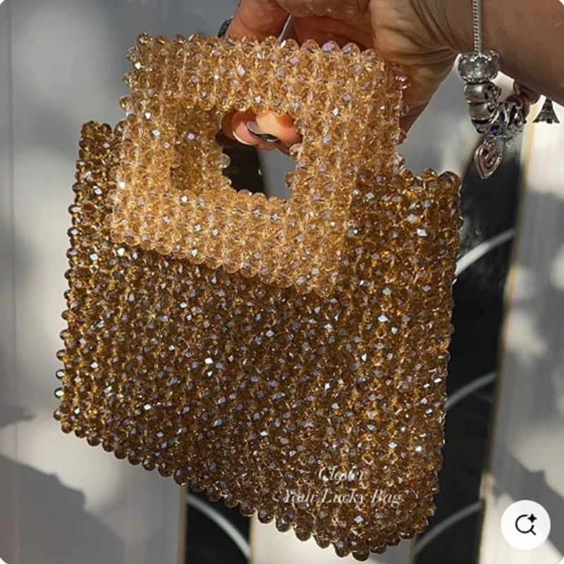 New High-end Texture Beaded Women's Bag with Shiny Ins Crystal Production Party Banquet Handbag Can Be Customized in Color
New High-end Texture Beaded Women's Bag with Shiny Ins Crystal Production Party Banquet Handbag Can Be Customized in Color