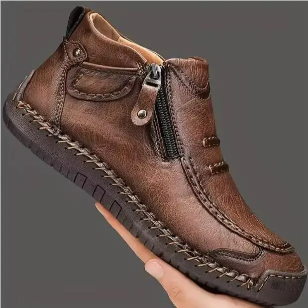 Handmade Outdoor Casual Shoes Men's Chelsea Boots Large Size Slip-On Flat Bottom Spring High Help Leather Shoes
Handmade Outdoor Casual Shoes Men's Chelsea Boots Large Size Slip-On Flat Bottom Spring High Help Leather Shoes