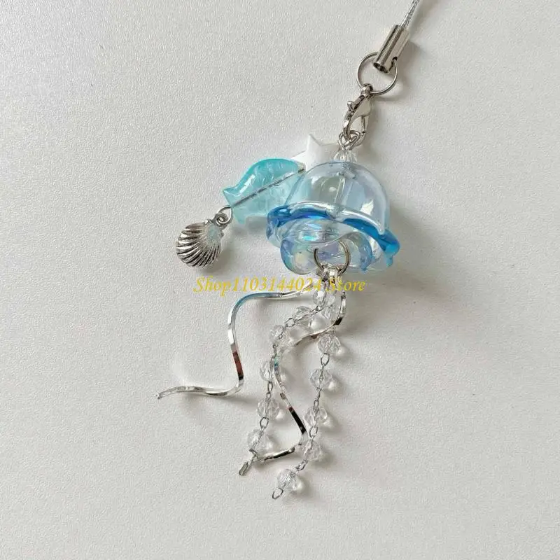 N5KE Jellyfish Phone Strap Phone Lanyard Stylish Girly Pendant Acrylic Texture
N5KE Jellyfish Phone Strap Phone Lanyard Stylish Girly Pendant Acrylic Texture