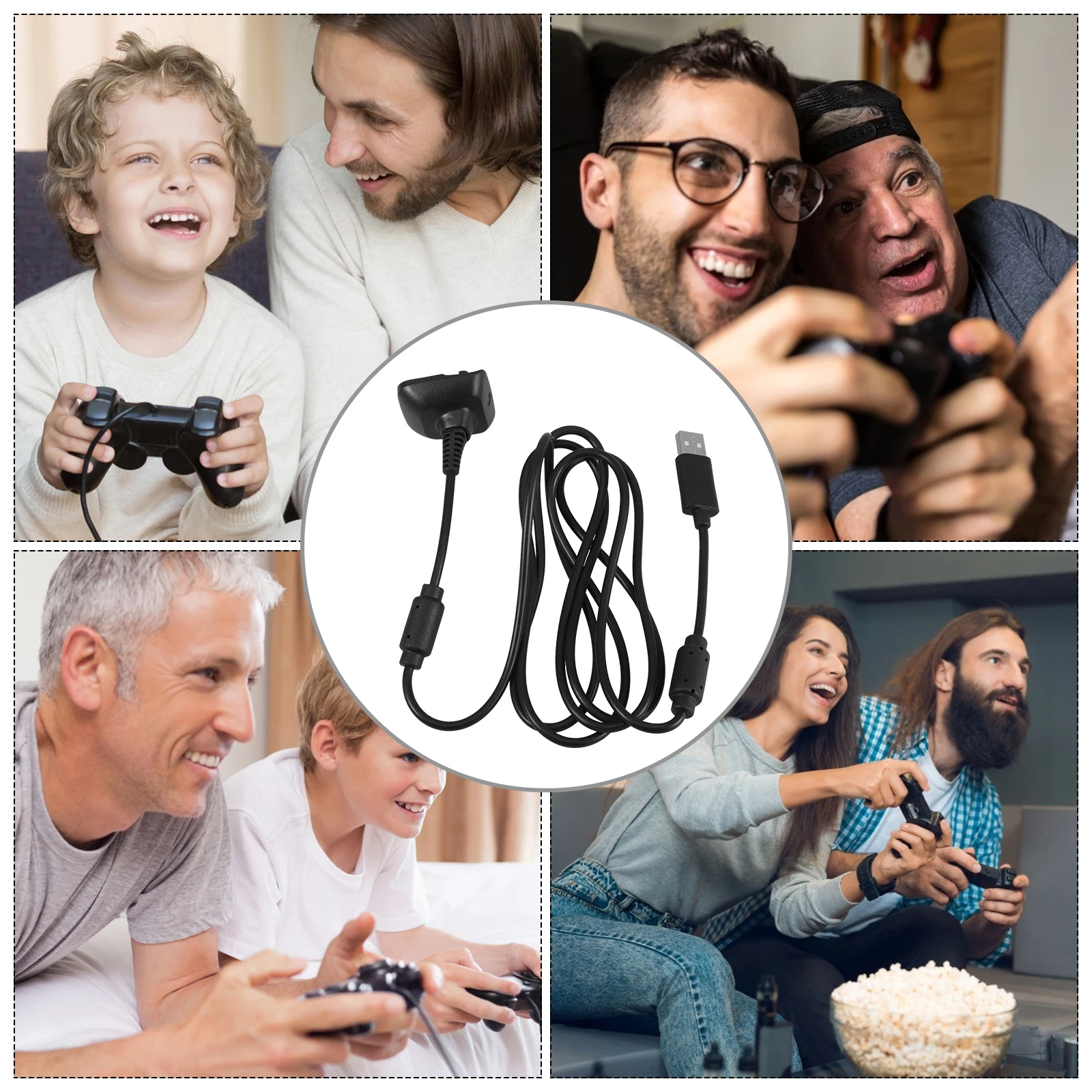360 Controller 1 8M Double Magnetic Game Controllers Charging Cable USB Charging Cable Black Game Controllers Data Cord
360 Controller 1 8M Double Magnetic Game Controllers Charging Cable USB Charging Cable Black Game Controllers Data Cord