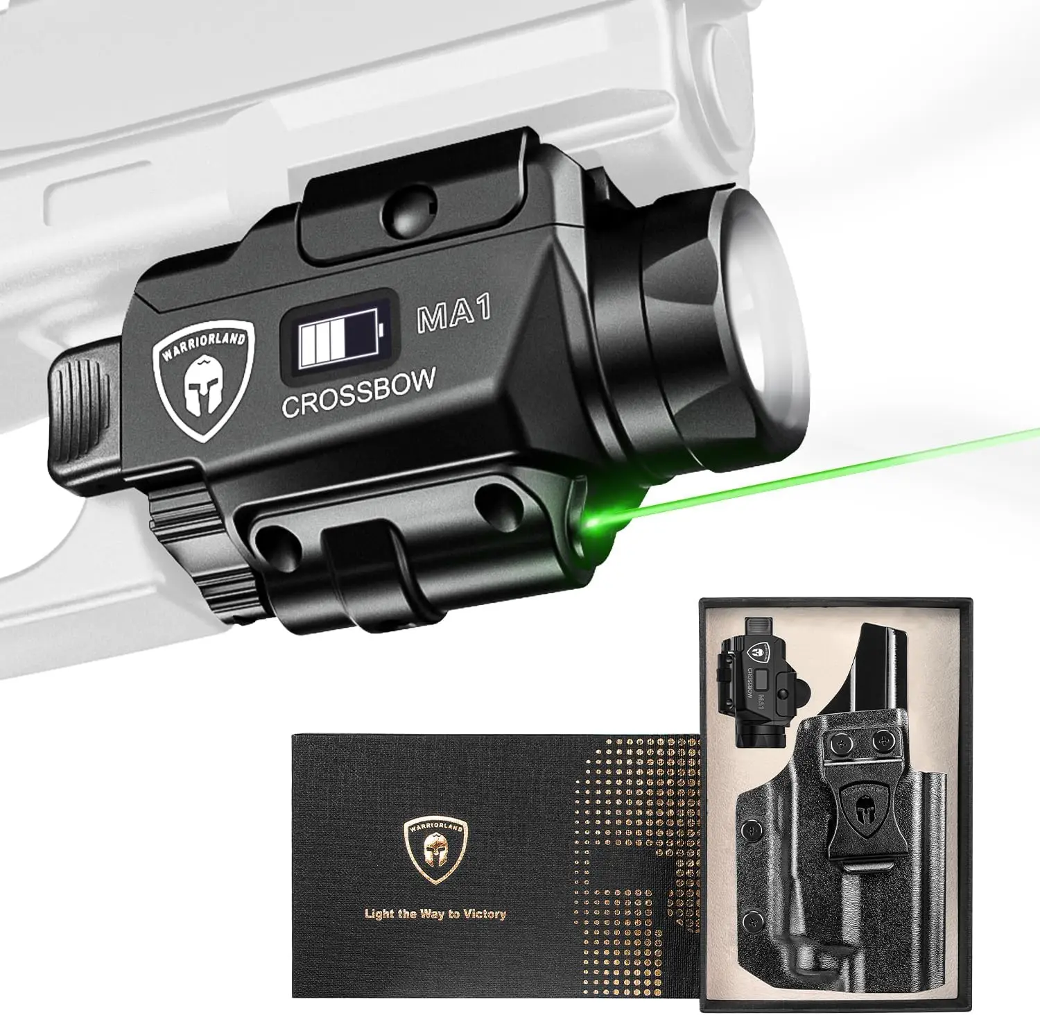 Pistol Light Laser Combo with Holster for S&W SD9 VE SD40 VE, 800-Lumen LED & Green Laser, Rechargeable with Power Indicator
Pistol Light Laser Combo with Holster for S&W SD9 VE SD40 VE, 800-Lumen LED & Green Laser, Rechargeable with Power Indicator