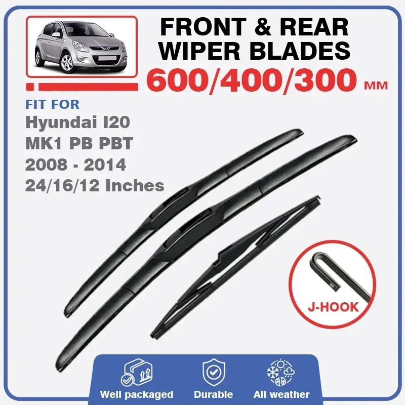 For Hyundai I20 MK1 PB PBT 2008 - 2014 Front Rear Windscreen Wiper Blade Window 24"+16"+12" Accessories 2013 2012 2011 2010 2009
For Hyundai I20 MK1 PB PBT 2008 - 2014 Front Rear Windscreen Wiper Blade Window 24"+16"+12" Accessories 2013 2012 2011 2010 2009
