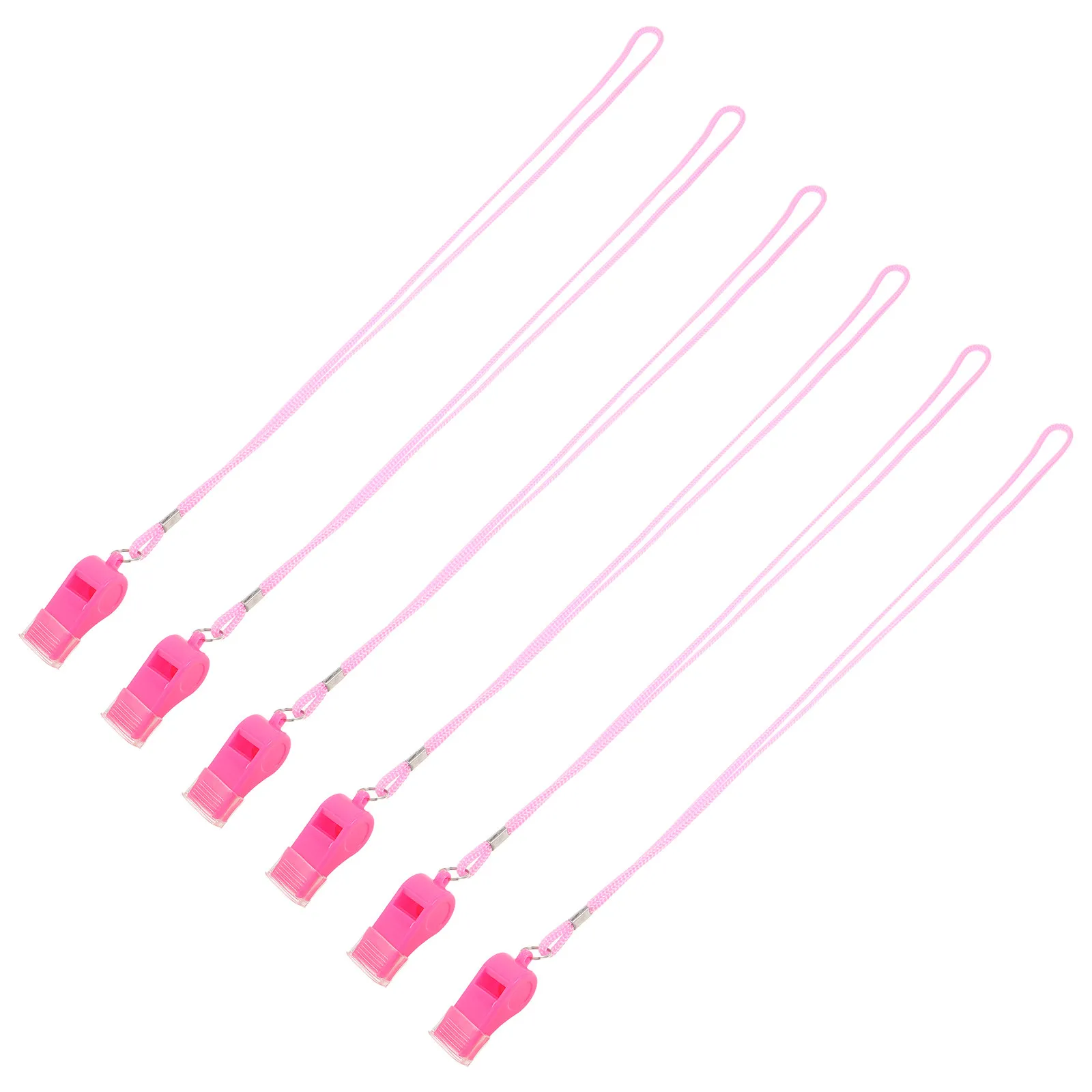 6Pcs Pink Plastic Whistles High-Pitched Loud Whistles Coaches Referees Teachers Soccer Basketball Training
6Pcs Pink Plastic Whistles High-Pitched Loud Whistles Coaches Referees Teachers Soccer Basketball Training