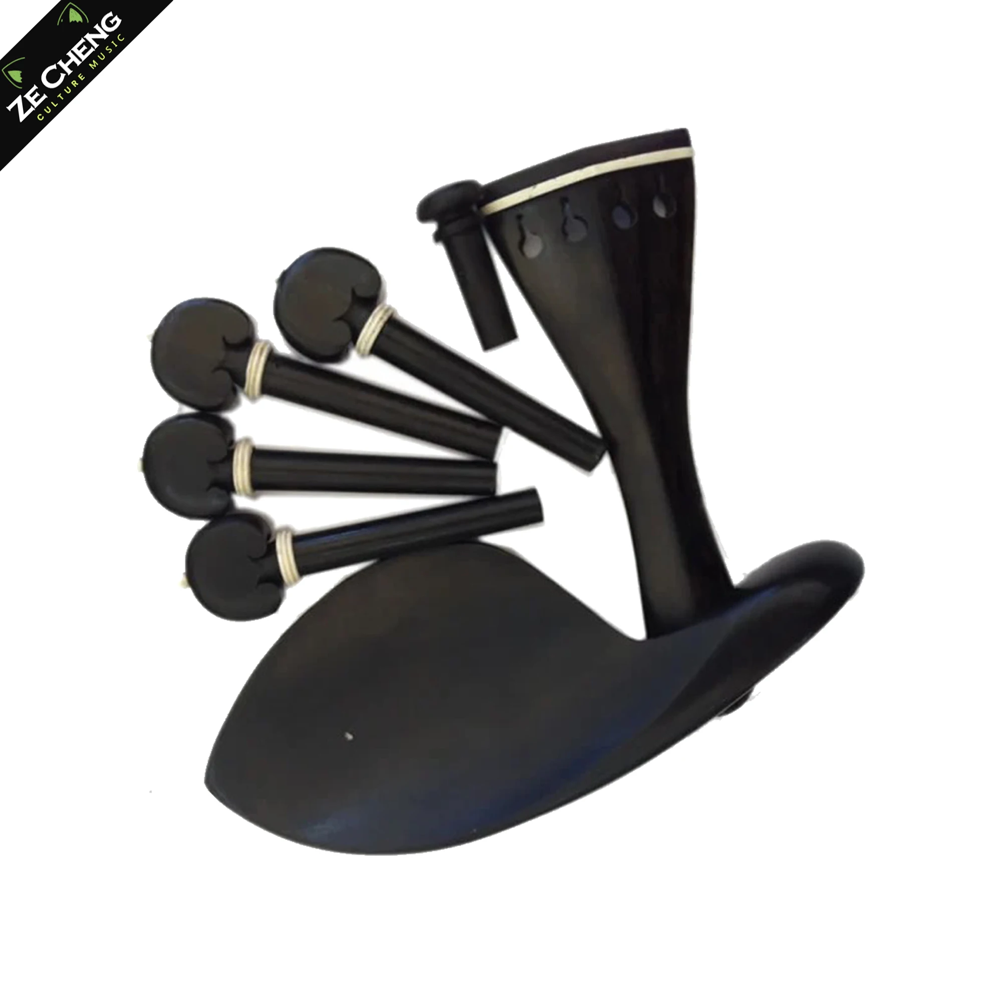 High Quality One Set of Ox Bone Inlayed Ebony Violin Chin Rest Drawplates Tailpiece and Pegs Violin Accessories 4/4
High Quality One Set of Ox Bone Inlayed Ebony Violin Chin Rest Drawplates Tailpiece and Pegs Violin Accessories 4/4