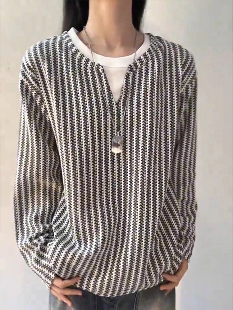 Мужская футболка Long Sve V-Ne Fibone Stripe Base irt round Ne Sweatshirt Casual Faion Autumn High-End Sensation
Мужская футболка Long Sve V-Ne Fibone Stripe Base irt round Ne Sweatshirt Casual Faion Autumn High-End Sensation