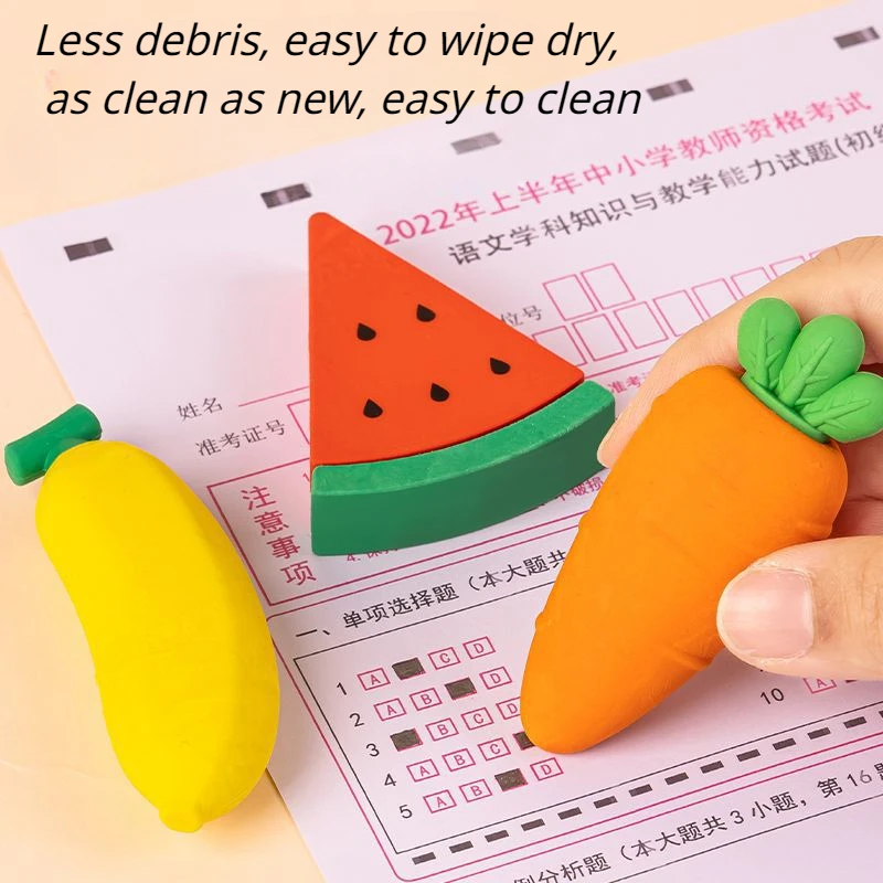 Large Kawaii Fruit Erasers for Students,creative and Cute Erasers with Less Debris for Students School Supplies Stationery Store
Large Kawaii Fruit Erasers for Students,creative and Cute Erasers with Less Debris for Students School Supplies Stationery Store