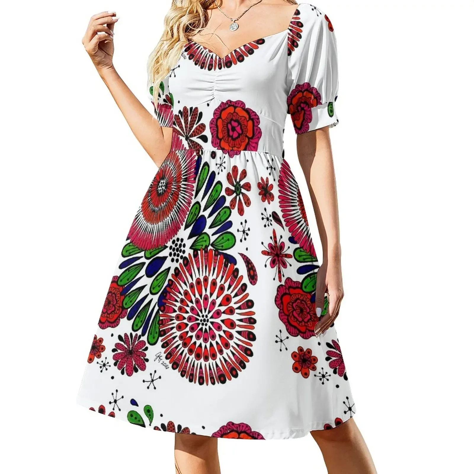 Petal Power Short-Sleeved Dress summer dress for women 2025 luxury woman party dress
Petal Power Short-Sleeved Dress summer dress for women 2025 luxury woman party dress