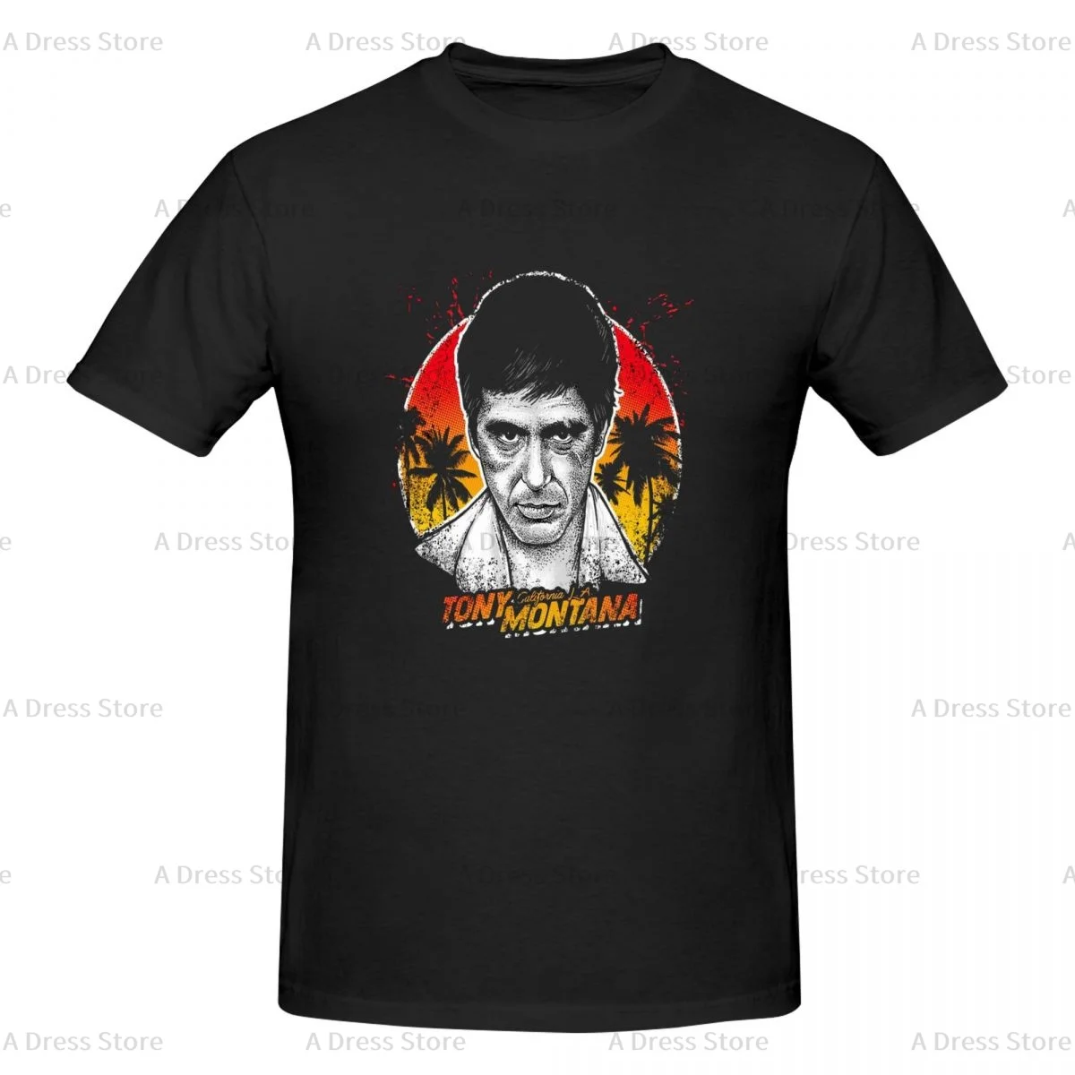 Movie Scarface Tony Montana Graphics Men's round neck Oversized T-shirt,Men's summer t-shirts,Novelty Round neck Tee shirt Gift
Movie Scarface Tony Montana Graphics Men's round neck Oversized T-shirt,Men's summer t-shirts,Novelty Round neck Tee shirt Gift