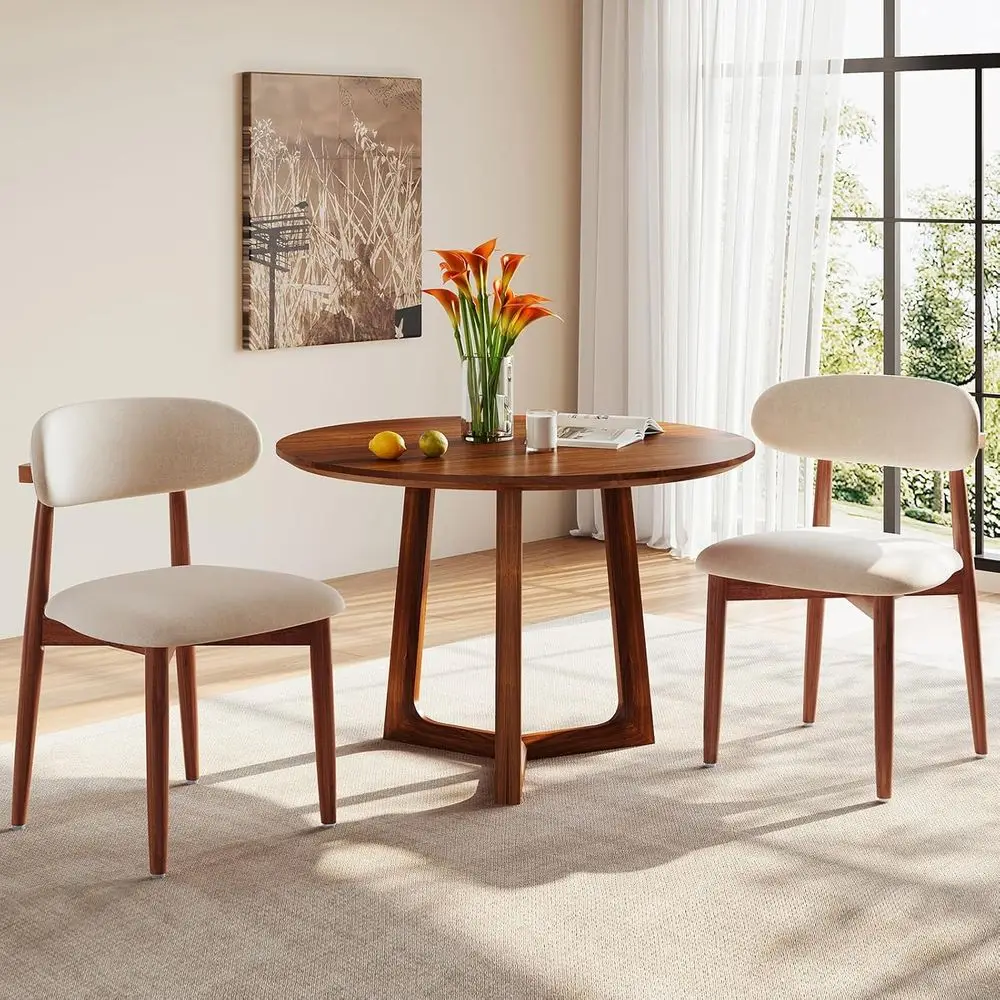Fabric Upholstered Wooden Dining Chairs Set of 2, Suitable for Kitchen, Dining Room, Cafes, Patios, Easy Assembly, Beige
Fabric Upholstered Wooden Dining Chairs Set of 2, Suitable for Kitchen, Dining Room, Cafes, Patios, Easy Assembly, Beige