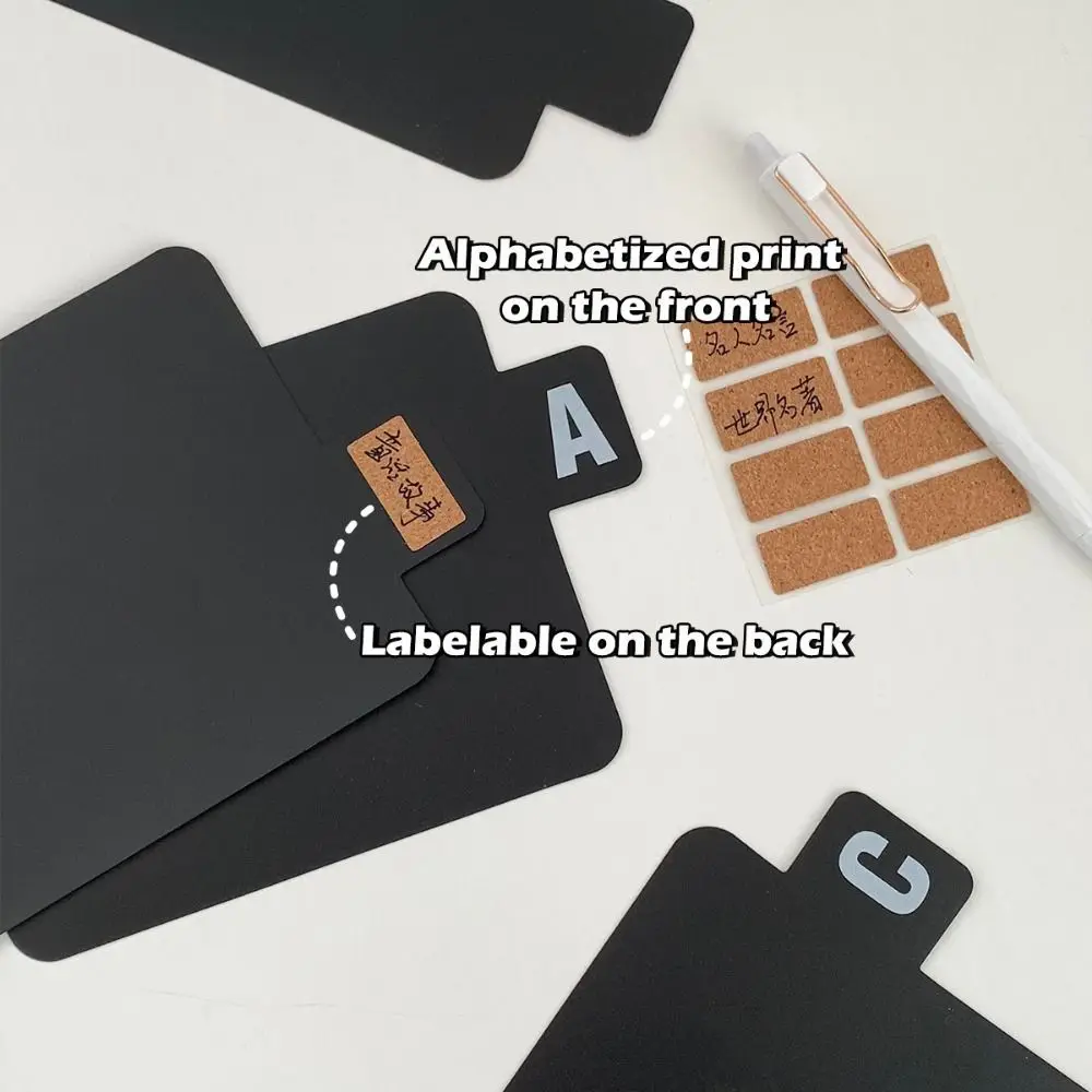 Vinyl Bookmark Pen Clip Record Dividers A-Z Alphabetical Notebook Marker Multifunctional Notebook Planner Accessories
Vinyl Bookmark Pen Clip Record Dividers A-Z Alphabetical Notebook Marker Multifunctional Notebook Planner Accessories