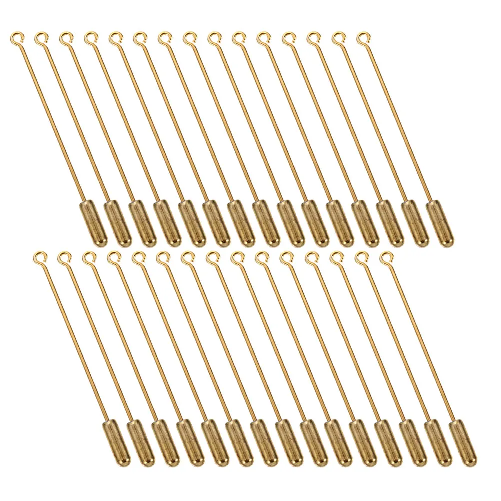 30Pcs Copper Brooch Pin Sticks Long Needle Eye Pins Stopper Ends Metal Brooch Findings Lapel Hat Scarf DIY Copper Hat Pin
30Pcs Copper Brooch Pin Sticks Long Needle Eye Pins Stopper Ends Metal Brooch Findings Lapel Hat Scarf DIY Copper Hat Pin