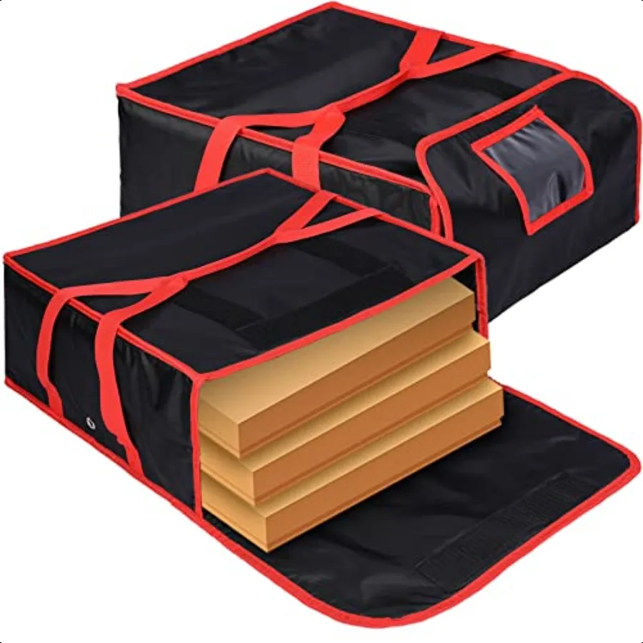 2 Pieces Huge Insulated Pizza Delivery Bag 18 x 18 x 8.5 Inches Heavy Duty Food Delivery Bag for Pizza Ice Cream and Cake Hot P
2 Pieces Huge Insulated Pizza Delivery Bag 18 x 18 x 8.5 Inches Heavy Duty Food Delivery Bag for Pizza Ice Cream and Cake Hot P