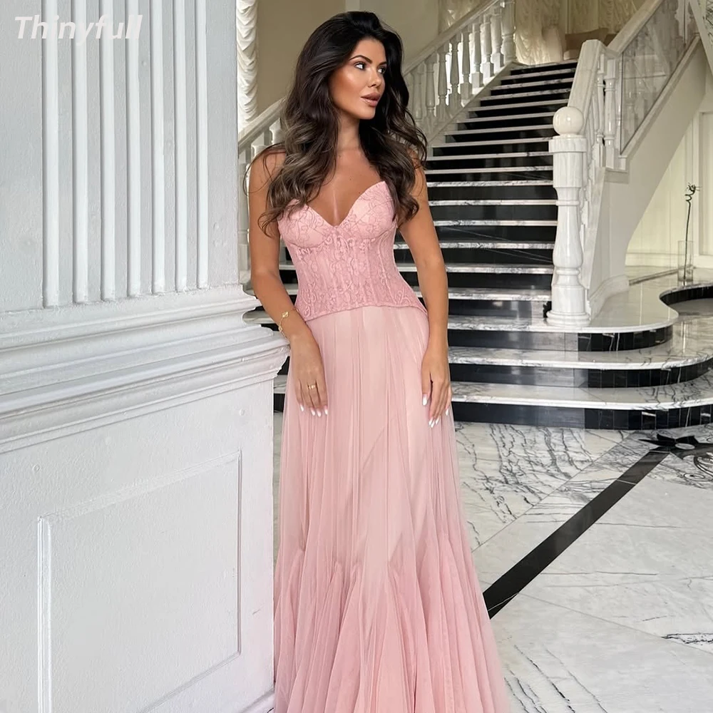 Thinyfull A-line Tulle/Lace Evening Dresses Sweetheart Sleeveless Prom Party Dress Formal Occasion Gown Robe De Soirée Customize
Thinyfull A-line Tulle/Lace Evening Dresses Sweetheart Sleeveless Prom Party Dress Formal Occasion Gown Robe De Soirée Customize