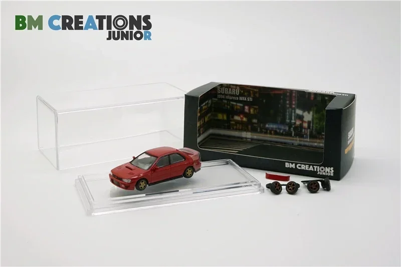 BMC 1:64 Impreza WRX 1994, красная коллекция, миниатюрная литая модель автомобиля 
BMC 1:64 Impreza WRX 1994, красная коллекция, миниатюрная литая модель автомобиля
