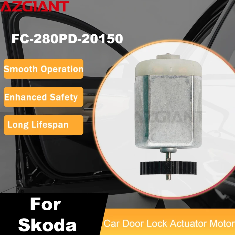 AZGIANT Car Door lock with adjusting motor 31 teeth For Skoda Fabia I MK1/Fabia II MK2 FC-280PD-20150 07066A Replacement Part
AZGIANT Car Door lock with adjusting motor 31 teeth For Skoda Fabia I MK1/Fabia II MK2 FC-280PD-20150 07066A Replacement Part