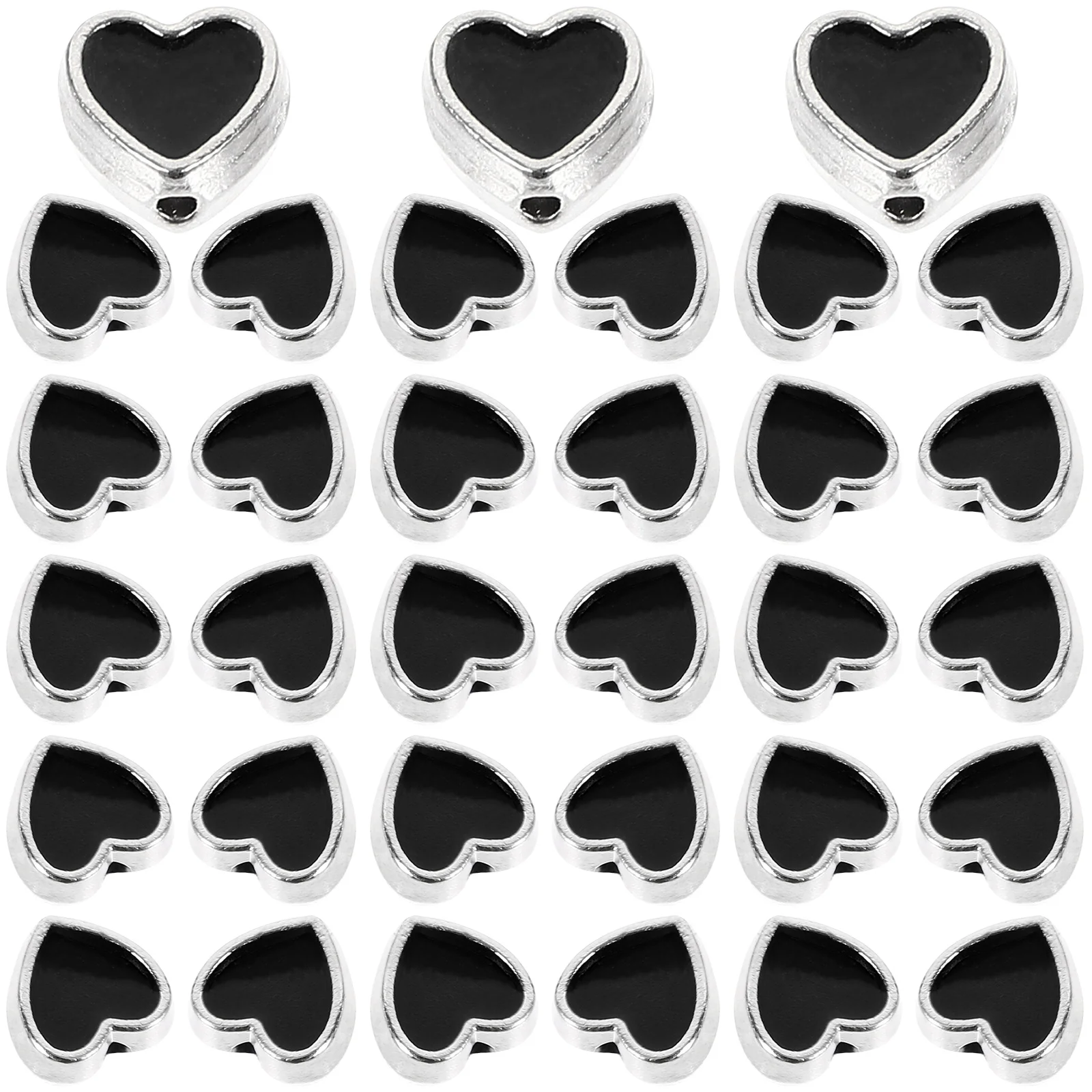 100pcs Heart Spacer Beads for Jewelry Making Durable Alloy Necklace Bracelet Kits Beaded Necklace Kit
100pcs Heart Spacer Beads for Jewelry Making Durable Alloy Necklace Bracelet Kits Beaded Necklace Kit