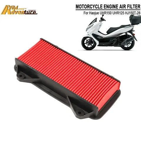 Limpiador de filtro de aire de admisión de motocicleta UHR150 UHR125 HJ150T-28 apto para Haojue UHR 150 UHR 125 HJ150T-28 HJ 150 T-28 UHR 125/150