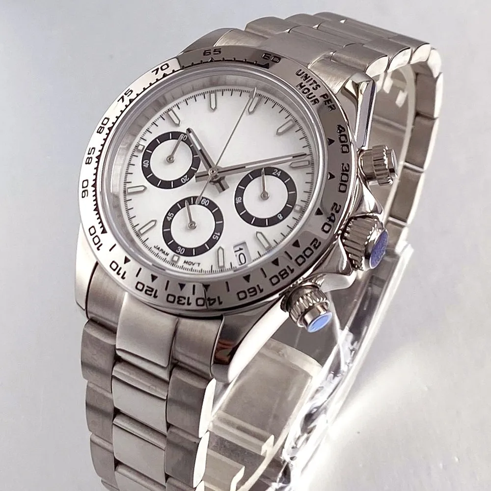 Спортивные 39 мм Tandorio белый циферблат с сапфировым стеклом японский VK63 полный хронограф кварцевые мужские часы
Спортивные 39 мм Tandorio белый циферблат с сапфировым стеклом японский VK63 полный хронограф кварцевые мужские часы