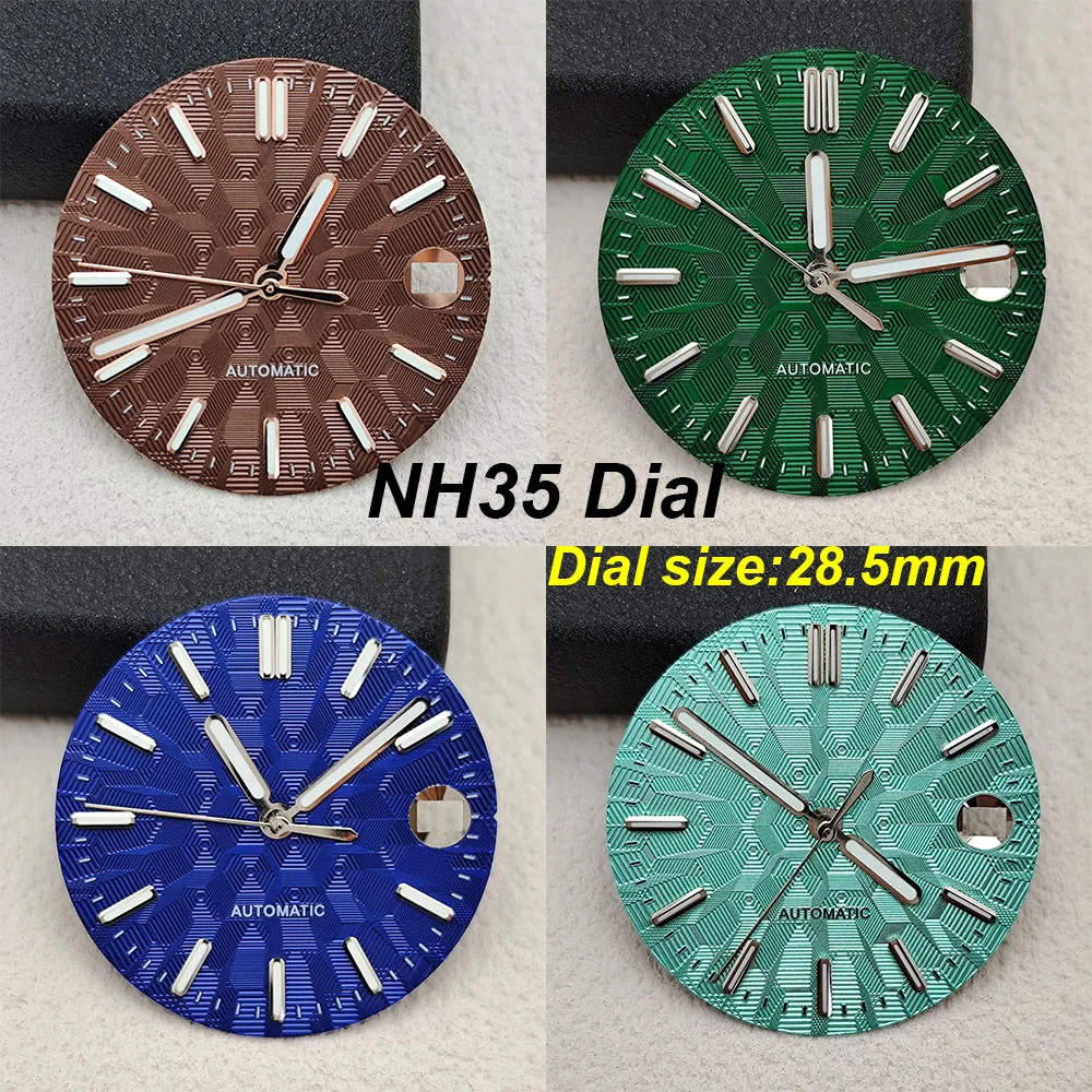 Men's watch dial NH35 dial luminous dial 28.5mm dial repair tool, suitable for NH35 movement watch accessories
Men's watch dial NH35 dial luminous dial 28.5mm dial repair tool, suitable for NH35 movement watch accessories