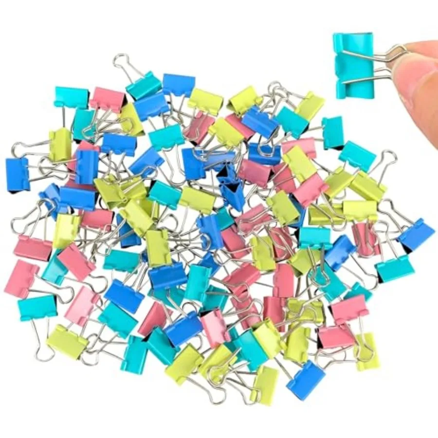 120 Pcs Colored Binder Clips, 3/4inch 19mm,Small Size for Office Supplies, 4 Vibrant Colors
120 Pcs Colored Binder Clips, 3/4inch 19mm,Small Size for Office Supplies, 4 Vibrant Colors
