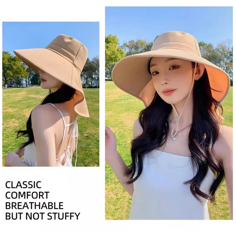Outdoor Wide Brim Sun Bucket Hat Summer with Neck Cover Fishing Hat 50+ UPF Protection Safari Cap For Women Girls Bucket Hat
Outdoor Wide Brim Sun Bucket Hat Summer with Neck Cover Fishing Hat 50+ UPF Protection Safari Cap For Women Girls Bucket Hat
