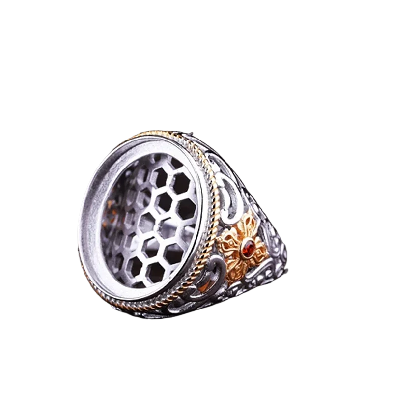 Мужское кольцо золотого цвета из стерлингового серебра 925 пробы 15x19 мм 15x18 мм овальный кабошон с полукреплением обручальное кольцо подходит для установки драгоценных камней
Мужское кольцо золотого цвета из стерлингового серебра 925 пробы 15x19 мм 15x18 мм овальный кабошон с полукреплением обручальное кольцо подходит для установки драгоценных камней