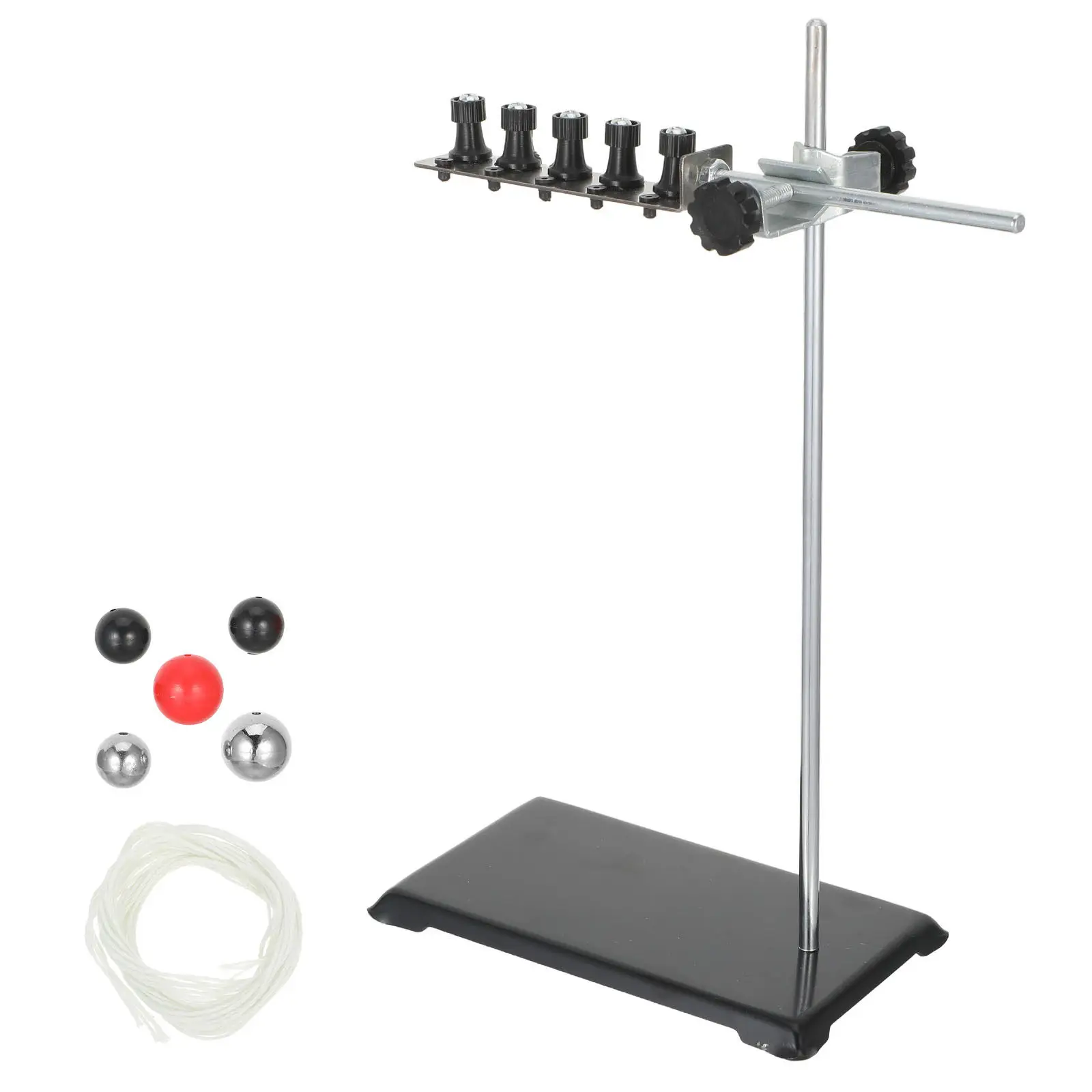 5 Balls Pendulum Set Adjustable Length Stable Iron Base Physics Mechanics Experiment Kit Science Education Teaching Supplies
5 Balls Pendulum Set Adjustable Length Stable Iron Base Physics Mechanics Experiment Kit Science Education Teaching Supplies