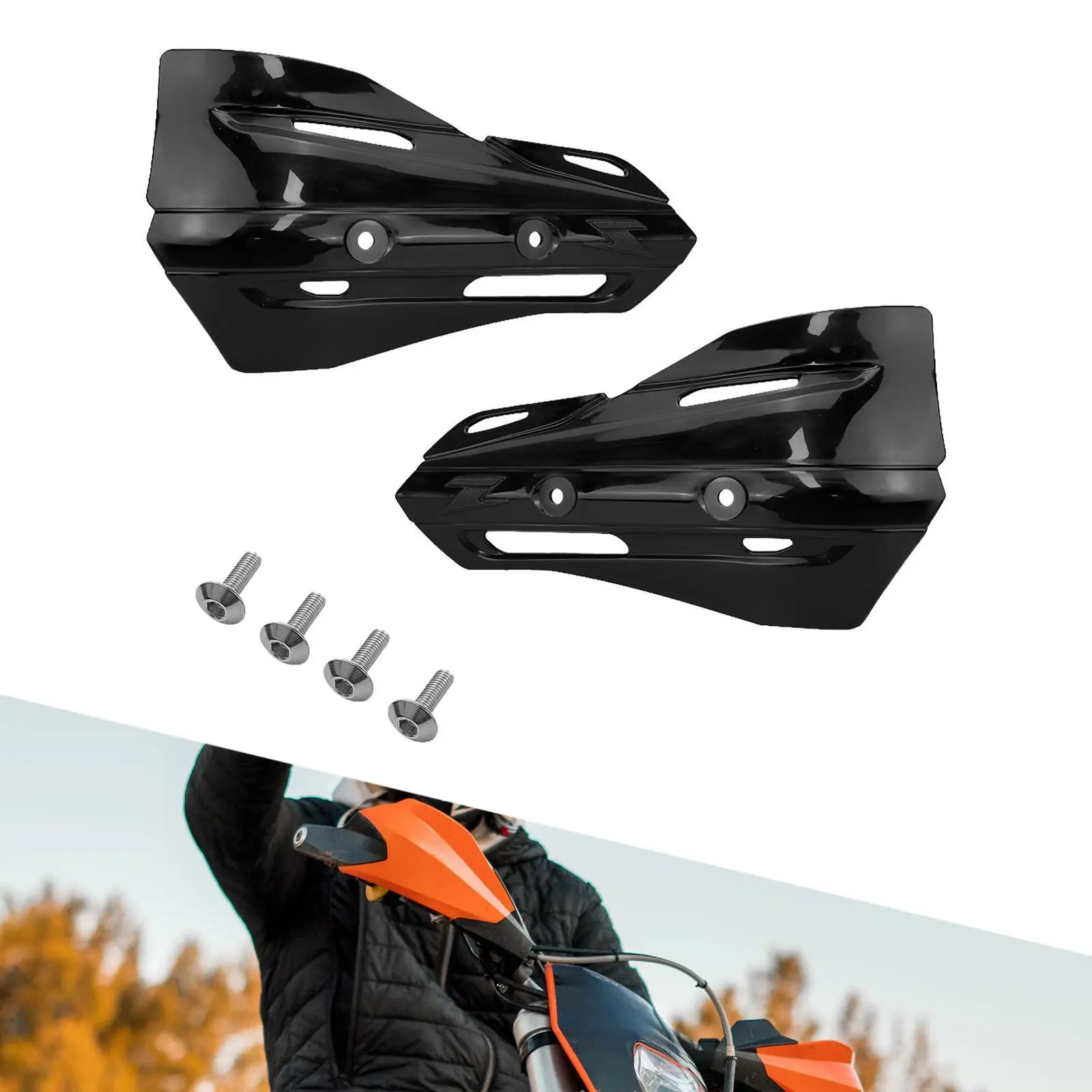 Generic Motorcycle Handguards Windshield Deflectors Windproof Easy to Install Fittings Hands Guards
Generic Motorcycle Handguards Windshield Deflectors Windproof Easy to Install Fittings Hands Guards