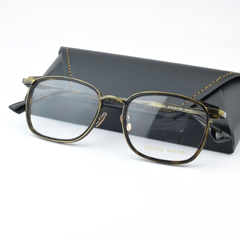 GMS615TS Титановая оправа для очков, мужские квадратные оправы для очков в стиле ретро для женщин, винтажные очки из ацетата
GMS615TS Титановая оправа для очков, мужские квадратные оправы для очков в стиле ретро для женщин, винтажные очки из ацетата