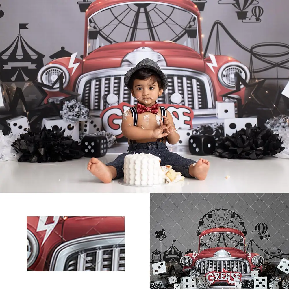 Greased Lightening Photo Backdrop Retro Car Kids Baby Cake Smash Photography Props Child Adult Birthday Studio Backgrounds
Greased Lightening Photo Backdrop Retro Car Kids Baby Cake Smash Photography Props Child Adult Birthday Studio Backgrounds
