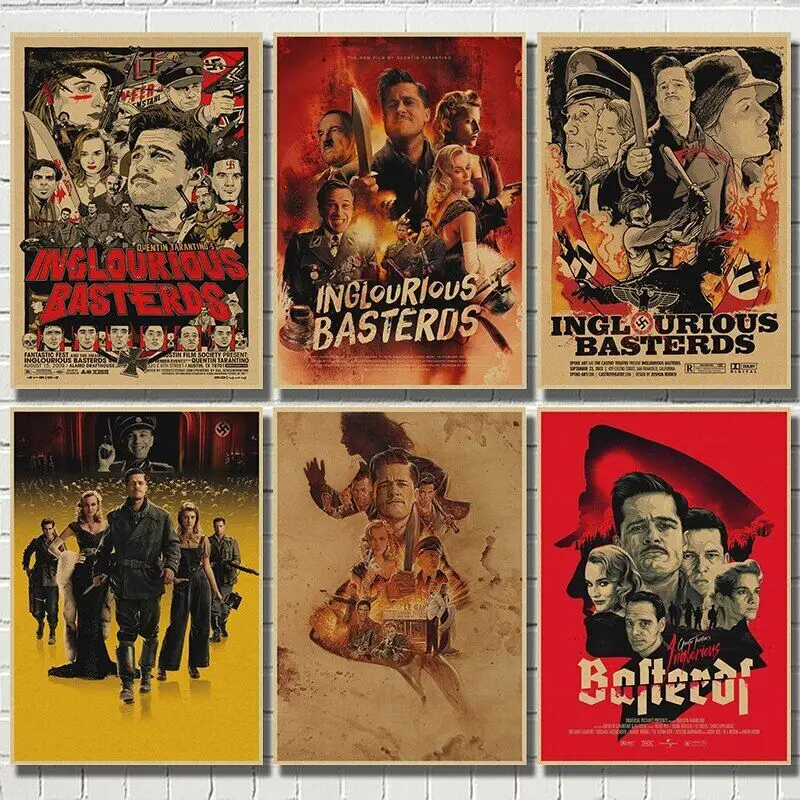 Inglourious Basterds, классический фильм, художественная картина, Шелковый плакат, домашний декор для стен
Inglourious Basterds, классический фильм, художественная картина, Шелковый плакат, домашний декор для стен