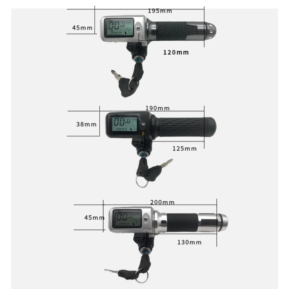 36V 48V 60V LCD Throttle for Electric Scooter with 3-Speed Gear Control and Hall Sensor Based Speed Measurement
36V 48V 60V LCD Throttle for Electric Scooter with 3-Speed Gear Control and Hall Sensor Based Speed Measurement