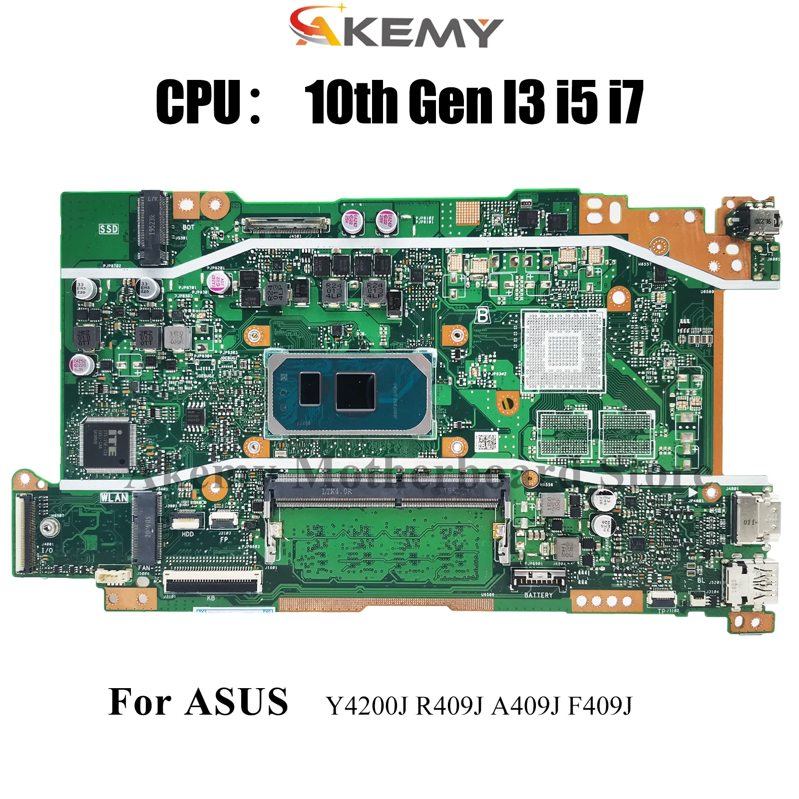 X409JA Материнская плата для ноутбука ASUS X409J X409JP R409J Y4200J F409J A409J X409JB Материнская плата 10-го поколения I3 i5 i7 100% тест OK stk
X409JA Материнская плата для ноутбука ASUS X409J X409JP R409J Y4200J F409J A409J X409JB Материнская плата 10-го поколения I3 i5 i7 100% тест OK stk