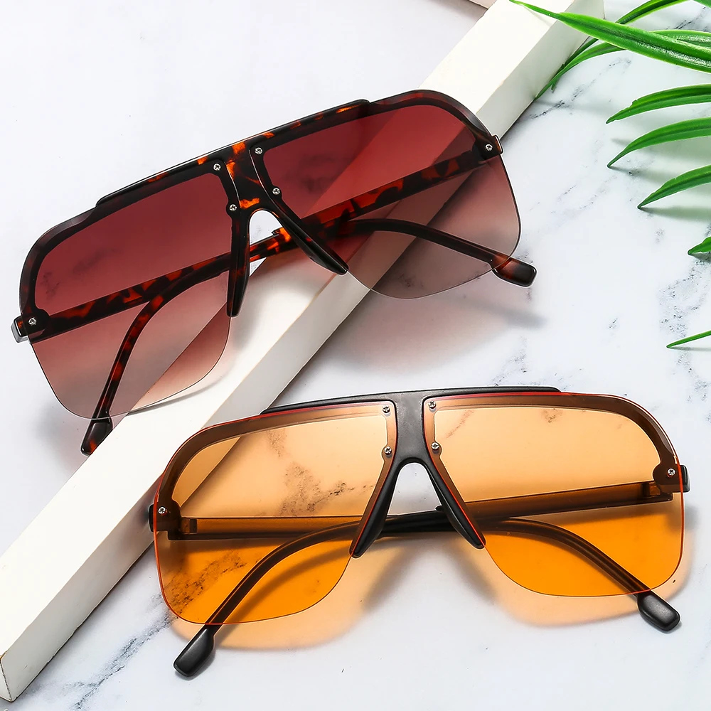 TANOXI Unique Single Lens Semi Rimless Sunglasses For Men Steampunk Sunglasses Brand Design Square Frame Metal Decoration UV400
TANOXI Unique Single Lens Semi Rimless Sunglasses For Men Steampunk Sunglasses Brand Design Square Frame Metal Decoration UV400