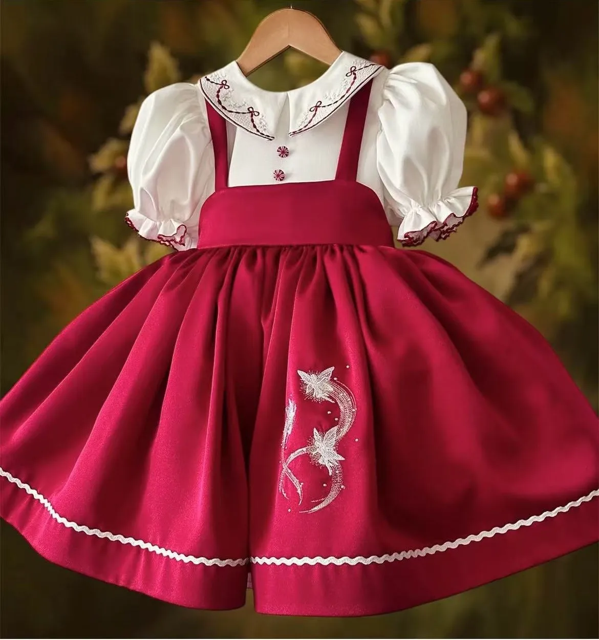 0-12Y Baby Girl Elf Embroidery Vintage Princess Red Dress for Holiday Photography Christmas B129
0-12Y Baby Girl Elf Embroidery Vintage Princess Red Dress for Holiday Photography Christmas B129