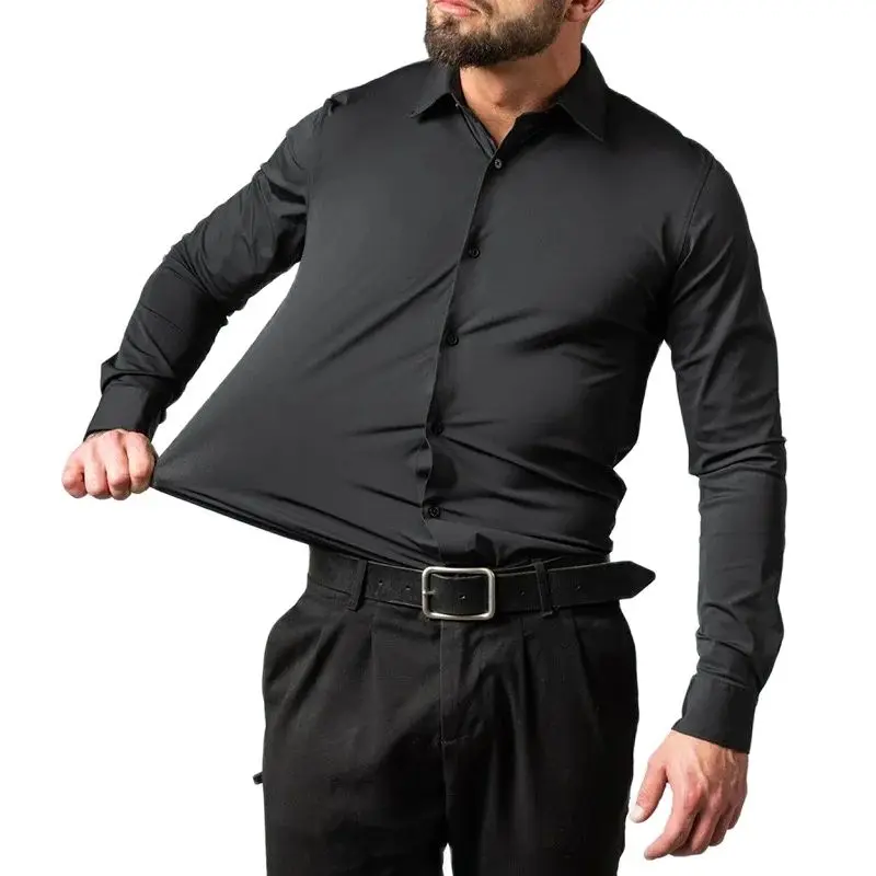 Men's Dress Shirts MaleHigh Quality Long Sleeve Slim Business Shirts Hot Sale Elastic Wrinkle Free Shirt Top
Men's Dress Shirts MaleHigh Quality Long Sleeve Slim Business Shirts Hot Sale Elastic Wrinkle Free Shirt Top