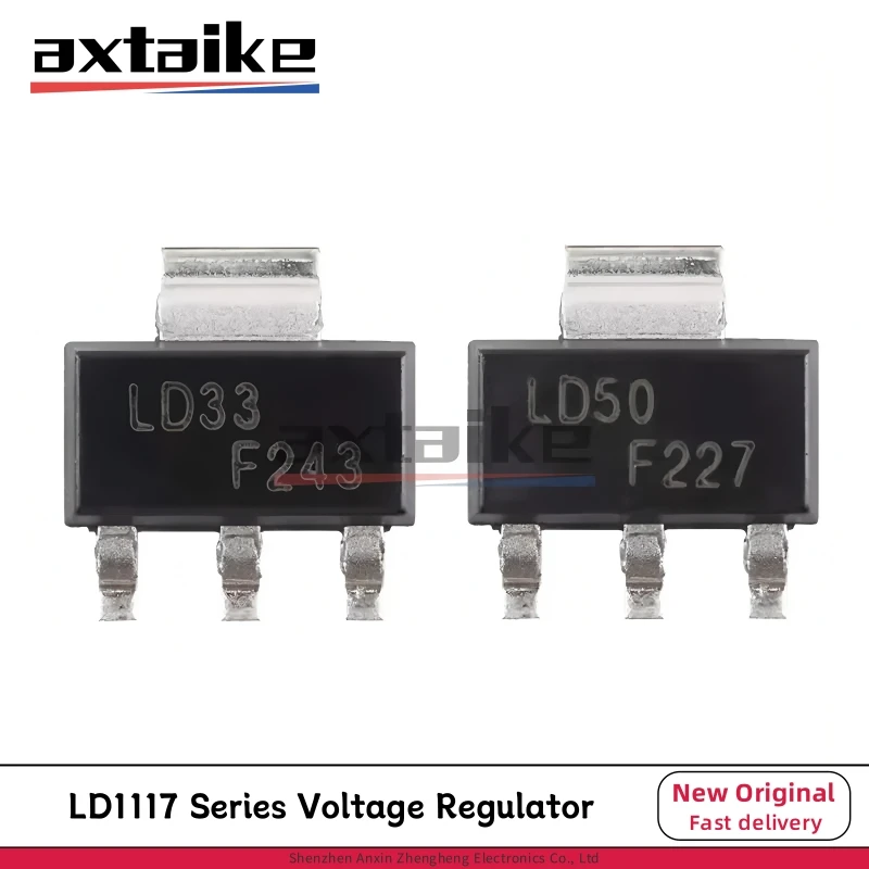 20PCS LD1117S33 LD1117S50 LD33 LD1117 LD12 LD18 LD50 ADJ SOT223 SMD Adjustable 3.3V 5V Fixed Low Drop Positive Voltage Regulator
20PCS LD1117S33 LD1117S50 LD33 LD1117 LD12 LD18 LD50 ADJ SOT223 SMD Adjustable 3.3V 5V Fixed Low Drop Positive Voltage Regulator