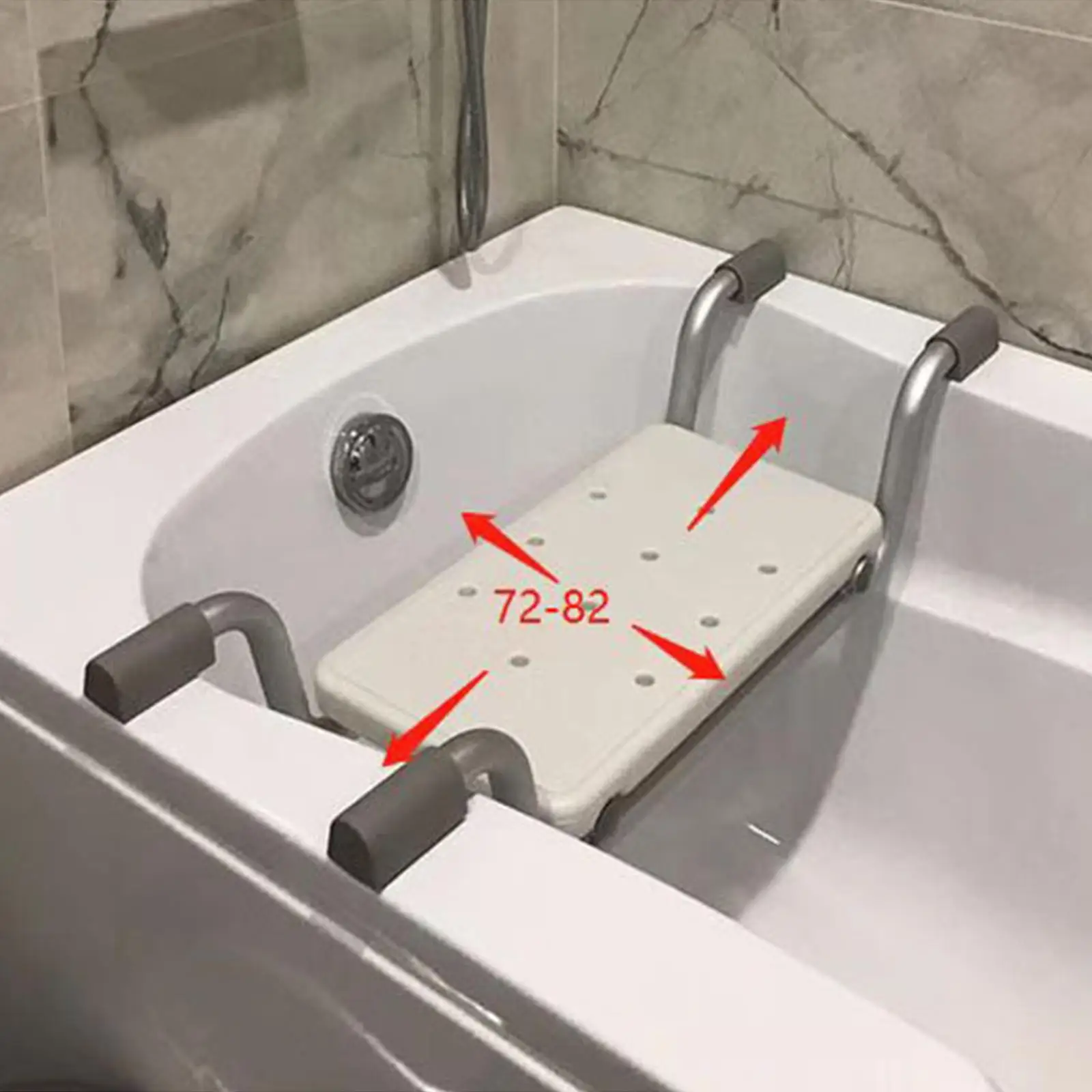 Bath Bench, Shower Seat up to 130kg Weight Bathing Aid Transfer Bench Non Slip Bathtub Tray Bath Seat for Seniors Disabled
Bath Bench, Shower Seat up to 130kg Weight Bathing Aid Transfer Bench Non Slip Bathtub Tray Bath Seat for Seniors Disabled