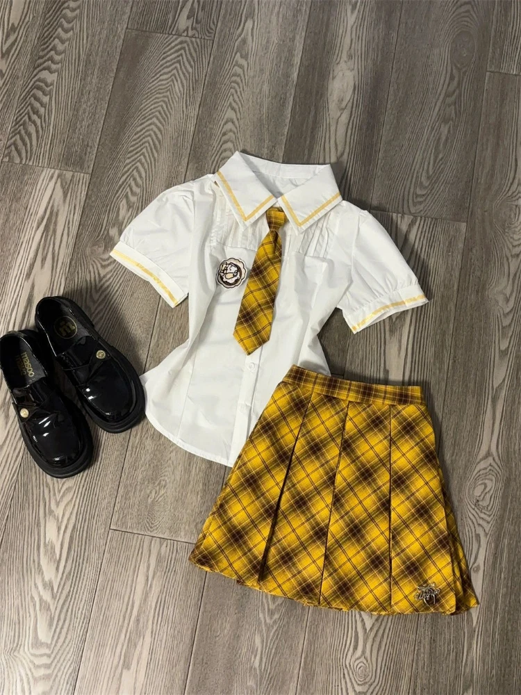 Japanese Preppy Style Elegant 2 Piece Sets Y2k Women JK Plaid Design Mini Skirt Suits Female Chic Korean Popular Clothes Summer
Japanese Preppy Style Elegant 2 Piece Sets Y2k Women JK Plaid Design Mini Skirt Suits Female Chic Korean Popular Clothes Summer