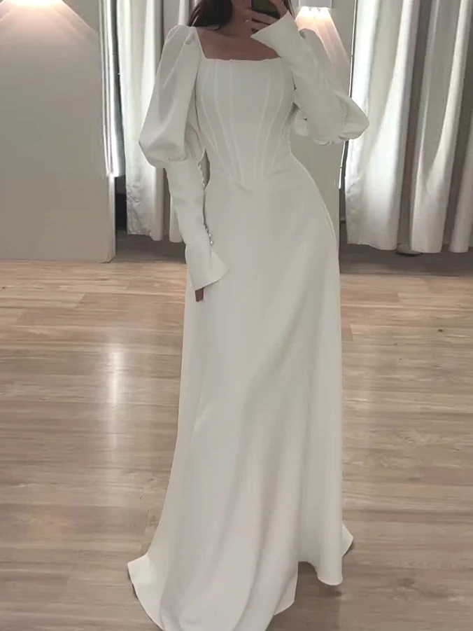 Eid Party Dress Women Square Collar Long Sleeve Morocco Party Dresses Ramadan Slim Fit Kaftan Islam Dubai Arab Long Robe 2024
Eid Party Dress Women Square Collar Long Sleeve Morocco Party Dresses Ramadan Slim Fit Kaftan Islam Dubai Arab Long Robe 2024