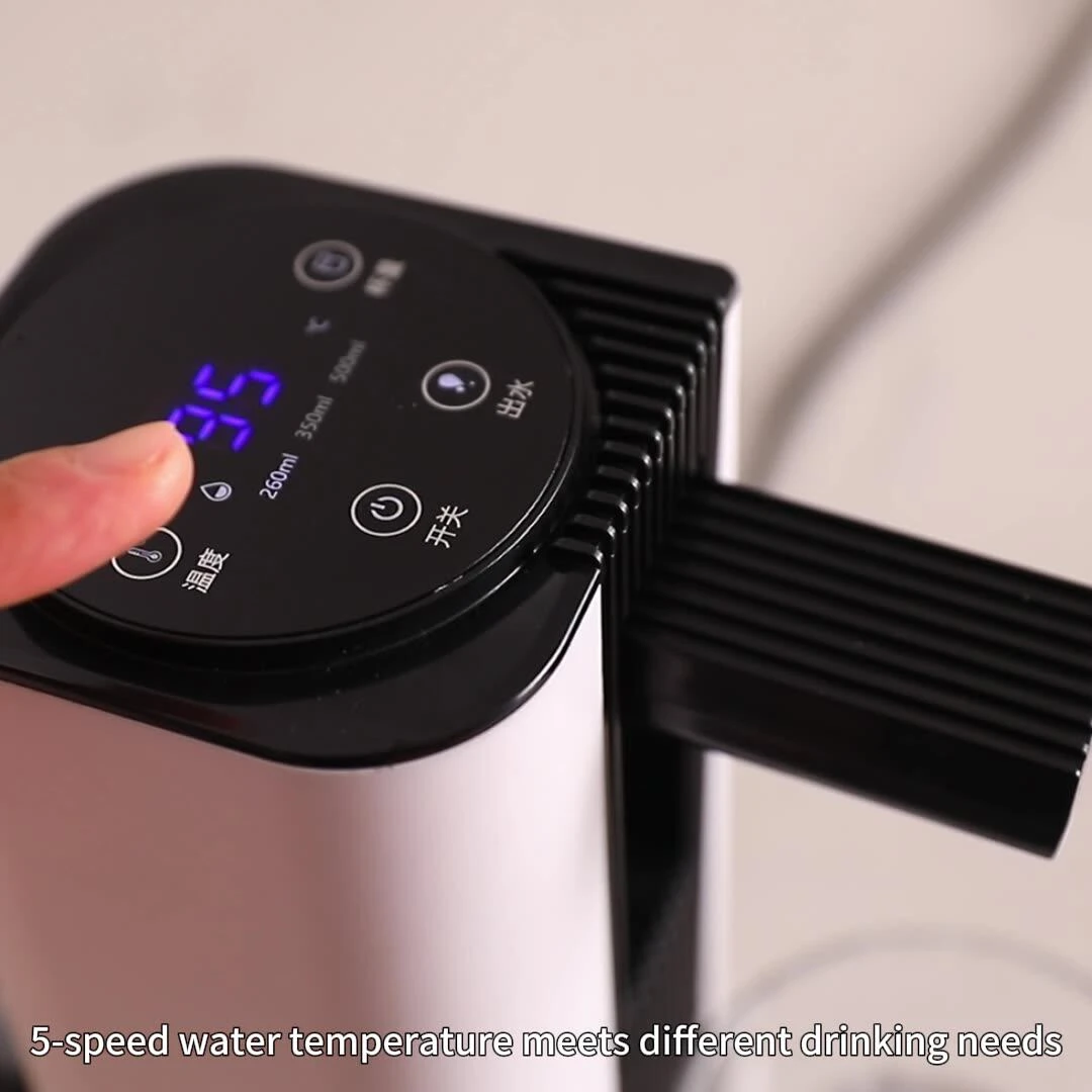 Instant hot water dispenser, bottle-connected, dual-use for home and office use, quickly heats water for making tea and milk.
Instant hot water dispenser, bottle-connected, dual-use for home and office use, quickly heats water for making tea and milk.