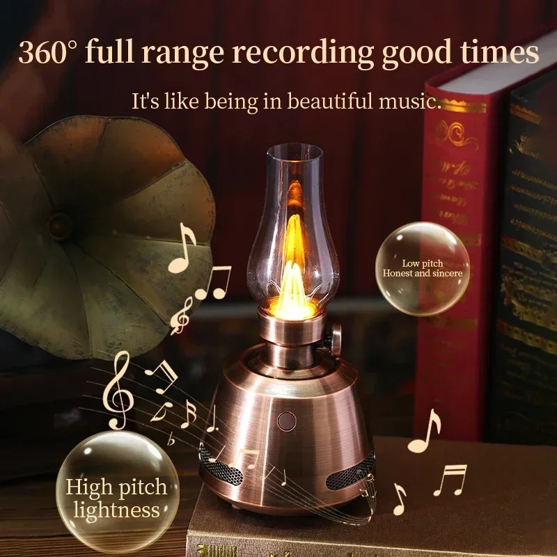 Box Retro Music Soundbox Rechargeable Home Deco Portable Bluetooth Speaker with Brightness Adjustment Vintage Candle Light Sound
Box Retro Music Soundbox Rechargeable Home Deco Portable Bluetooth Speaker with Brightness Adjustment Vintage Candle Light Sound