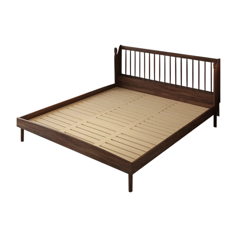 Скандинавский простой современный черный орех, спинка из цельного дерева, двойной светильник, роскошный каркас кровати
Скандинавский простой современный черный орех, спинка из цельного дерева, двойной светильник, роскошный каркас кровати