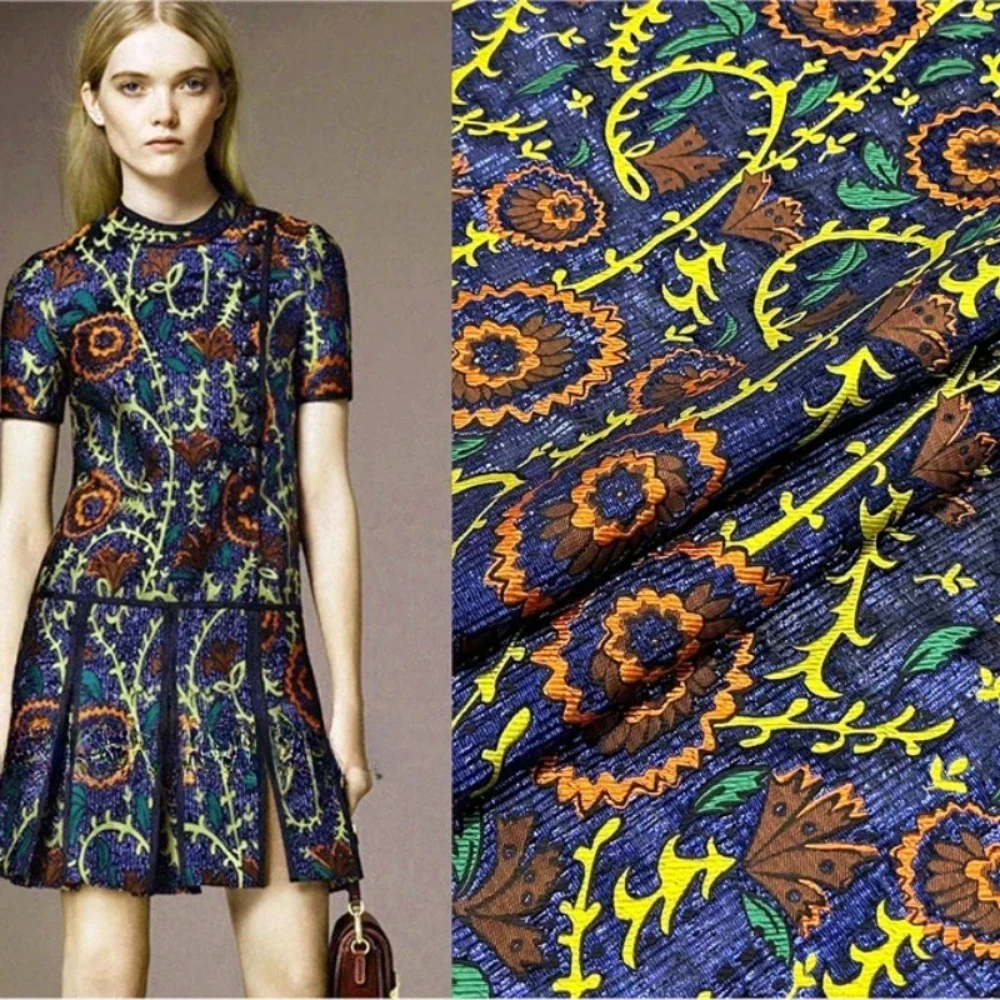 Gold Brocade Jacquard Fabric Yarn Dyed Flower Dress Suit Coat European Brand Fashion Design Sewing Wholesale Materials Cloth
Gold Brocade Jacquard Fabric Yarn Dyed Flower Dress Suit Coat European Brand Fashion Design Sewing Wholesale Materials Cloth