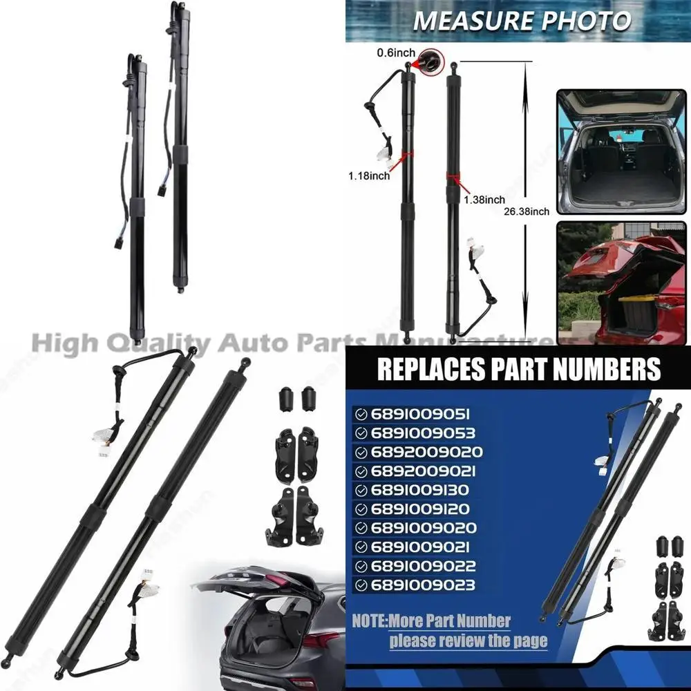 One Pair For Power Electric Tailgate Gas Struts Premium Quality Replacement for Toyota Highlander 3.5L LE XLE Limited 2014-2019
One Pair For Power Electric Tailgate Gas Struts Premium Quality Replacement for Toyota Highlander 3.5L LE XLE Limited 2014-2019