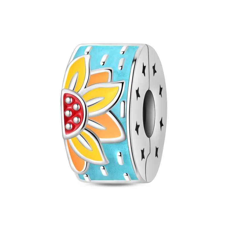 New Arrival 925 Sterling Silver Trendy Sunflower Safety Buckle Charms Bead Fit Original Bracelet DIY Girls Xmas Date Party Jewel
New Arrival 925 Sterling Silver Trendy Sunflower Safety Buckle Charms Bead Fit Original Bracelet DIY Girls Xmas Date Party Jewel