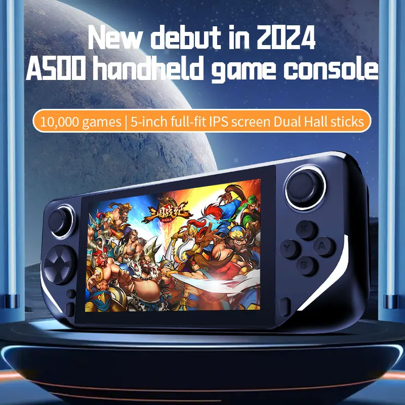 A500 New Portable Handheld Game Player 5-inch IPS Screen LED Retro Classic Video Handheld Game Console 
A500 New Portable Handheld Game Player 5-inch IPS Screen LED Retro Classic Video Handheld Game Console