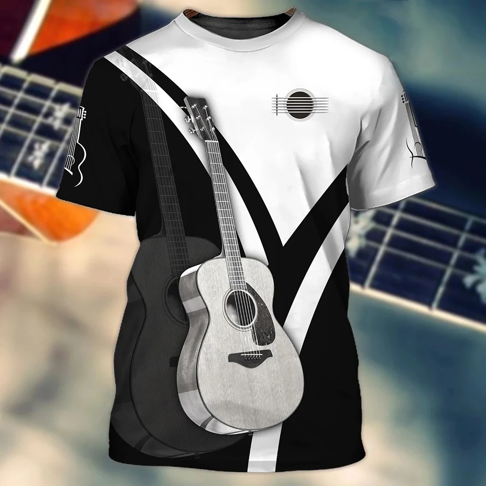 Artistic Music Jazz T-shirt 3D Printguitar Clarinet Men's T-shirt Classic Music Instruments Short Sleeve Hip Hop Pop Summer
Artistic Music Jazz T-shirt 3D Printguitar Clarinet Men's T-shirt Classic Music Instruments Short Sleeve Hip Hop Pop Summer