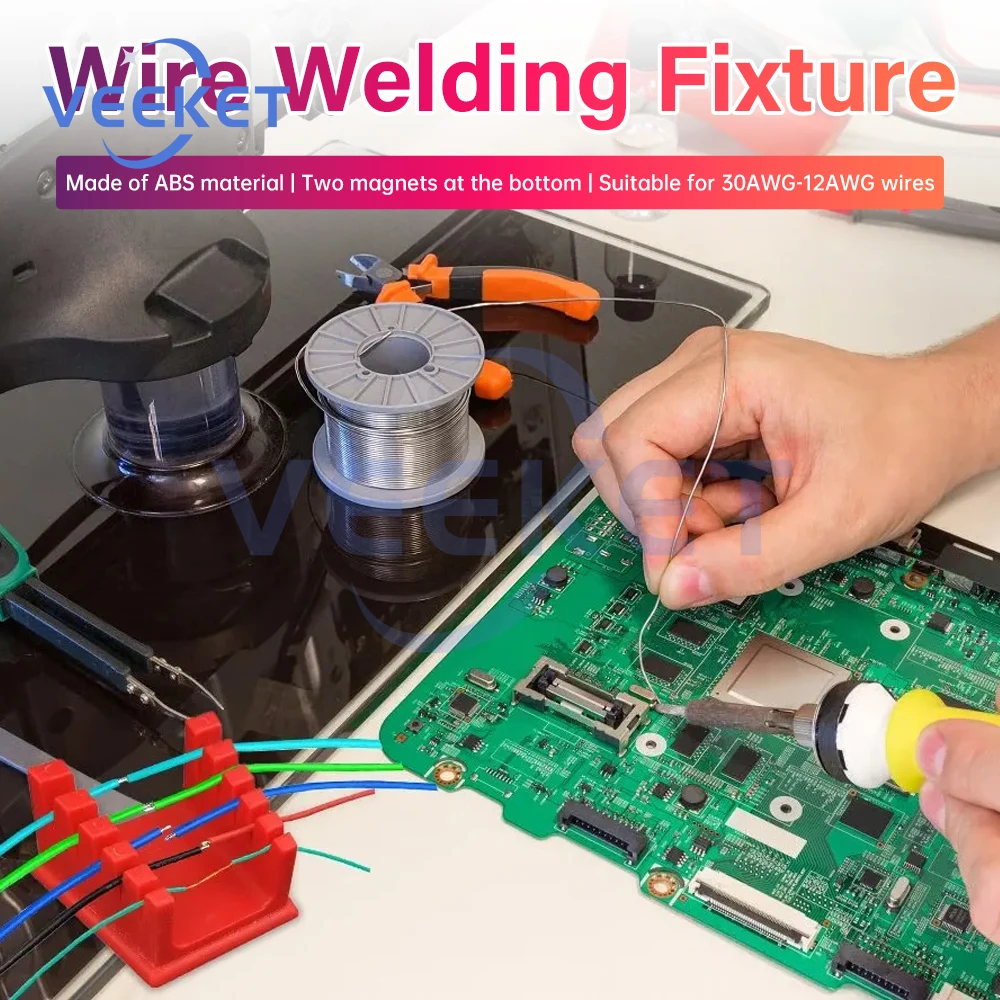 ABS Welding Wire Fixture Welding Station Wire Clamp Fixed Clamp Magnetic Welding Bench Soldering Repair Tool for Motherboard
ABS Welding Wire Fixture Welding Station Wire Clamp Fixed Clamp Magnetic Welding Bench Soldering Repair Tool for Motherboard