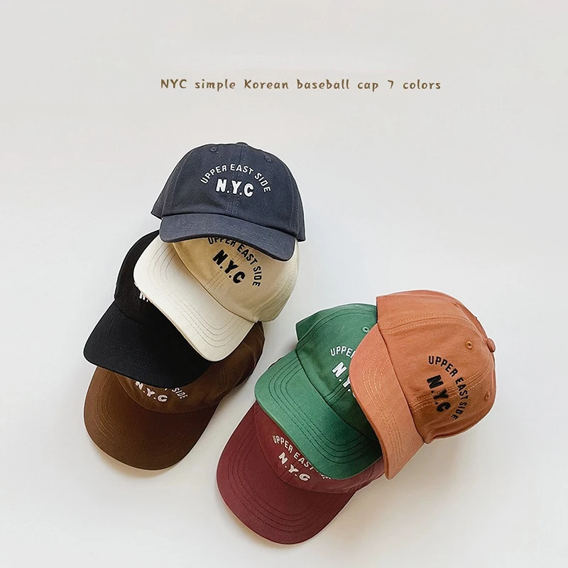 Letter Embroidered Children Hat for Spring and Autumn New Korean Version Boys and Girls Sunscreen Baby Baseball Cap
Letter Embroidered Children Hat for Spring and Autumn New Korean Version Boys and Girls Sunscreen Baby Baseball Cap